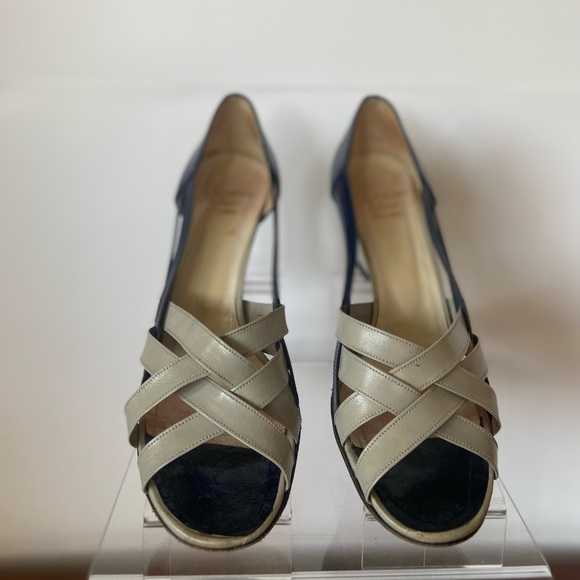 Vintage Christian Dior wedge sandals - Picture 1 of 9